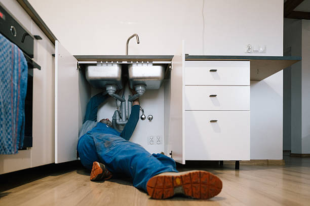 Professional Drain Cleaning technician working in Catskill, NY